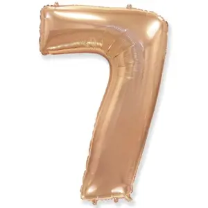 Balón foliový číslice růžovozlatá - Rose Gold 115 cm - 7 - FLEXMETAL