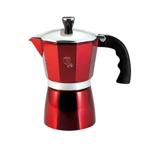 Konvice na espresso 6 šálků Burgundy Metallic Line BERLINGERHAUS BH-6388 300ml - BERLINGERHAUS