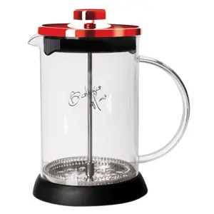 Konvička na čaj a kávu French Press 350 ml Burgundy Metallic Line - BERLINGERHAUS