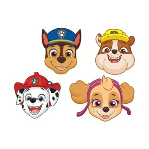 Papírové masky Tlapková patrola Paw Patrol, 8 ks - GoDan