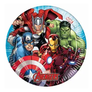 Papírové talíře AVENGERS, 20 cm, 8 ks - GoDan