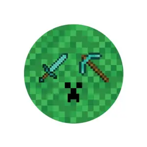 Papírové talíře Minecraft 18cm - 6ks - GoDan