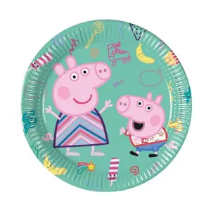 Papírové talíře prasátko Pepa - Peppa Pig - 20 cm, 8 ks - GoDan