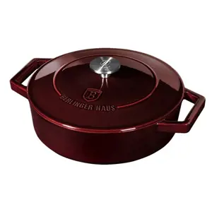 Pekáč litinový s poklicí 26 cm Burgundy Line BERLINGERHAUS BH-6498 - BERLINGERHAUS