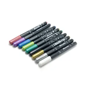 Sada fixů na kamínkování - metalické Decor Pen - 9 ks - Centropen