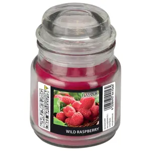 Vonná svíčka Wild Raspberry ve skle s víkem malá -