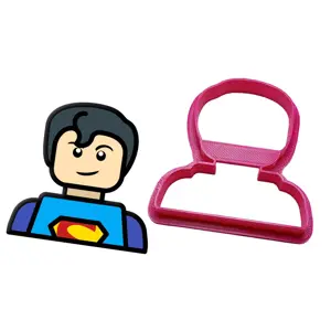 Vykrajovátko Lego Hlava Kluk / Superman - 3D tisk - Dortmarket