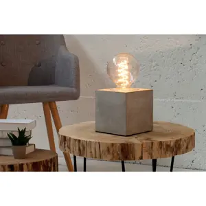 Estila Designová stolní lampa Cement I