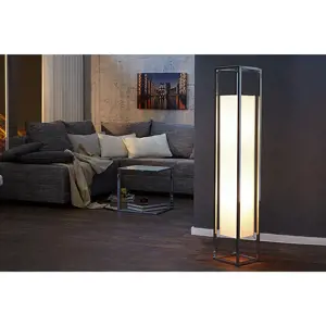 Estila Luxusní designová stojací lampa Agapune 120 cm bílá