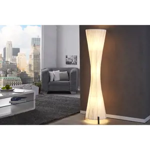 Estila Luxusní moderní stojací lampa Helix L 160cm bílá