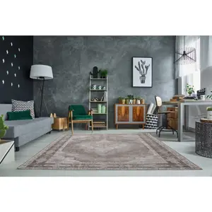 Estila Luxusní vintage koberec Levante 240x160cm světle šedý