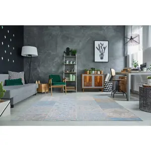 Estila Luxusní vintage koberec Levante II 240x160cm modro šedý