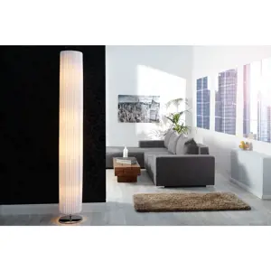 Estila Moderní elegantní stojací lampa Salone 200cm bílá