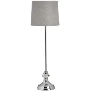 Estila Stylová chromovaná lampa GENOA ve stříbrné barvě v glamour stylu 62 cm