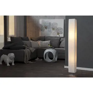 Estila Stylová moderní stojací lampa Paris 120cm bílá