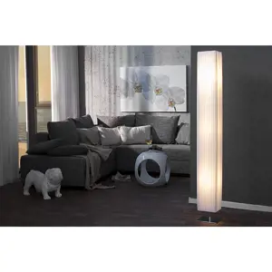 Estila Stylová moderní stojací lampa Paris 160cm bílá