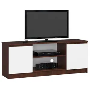 Komoda RTV K140 2D 1PCLP-wenge/bílá