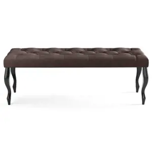 Lavice CHESTERFIELD 100x40 cm Hnědá