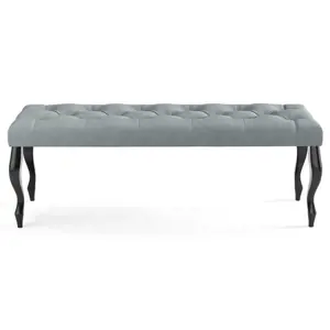 Lavice CHESTERFIELD 100x40 cm Šedá