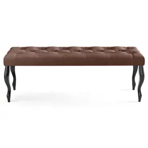 Lavice CHESTERFIELD 40x40 cm Tmavě hnědá