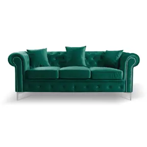 Pohovka Roma Chesterfield III Zelená