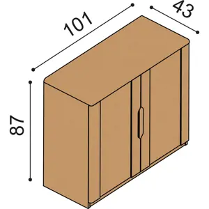 Komoda JELÍNEK FLABO 2DD4 Materiál: Dub, Moření: Přírodní