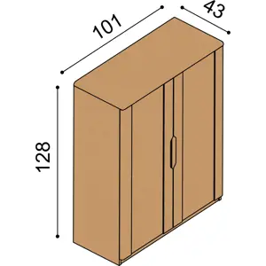 Komoda JELÍNEK FLABO 2DD6 Materiál: Dub, Moření: Přírodní