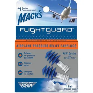 Mack´s Špunty do uší do letadla Mack's Flightguard® Množství: 1 pár