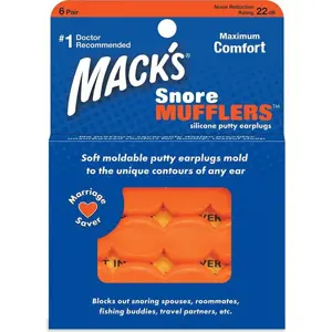 Mack´s Špunty do uší na spaní Mack's Snore Mufflers™ Množství: 2 páry