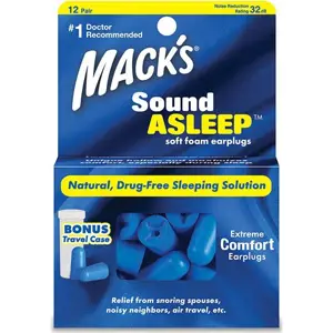 Mack´s Špunty do uší na spaní Mack's Sound Asleep - 12 párů Množství: 12 párů