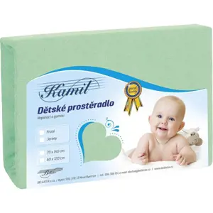 veratex Dětské jersey prostěradlo sv.zelená 60x120 cm