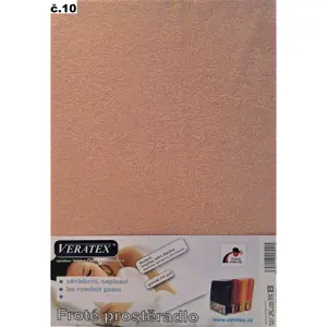 veratex Froté prostěradlo 100x200/25cm (č.10-starorůžové)