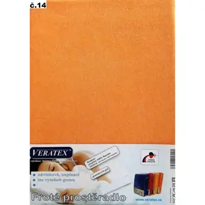 veratex Froté prostěradlo 100x200/25cm (č.14 broskvové)