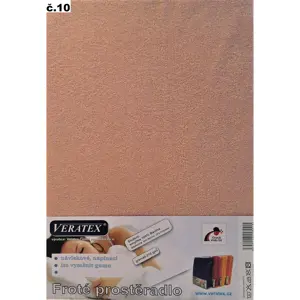 veratex Froté prostěradlo 140x200/20 cm (č.10-starorůžová)