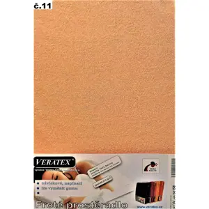 veratex Froté prostěradlo 90x200/40cm (č.11-lososové)