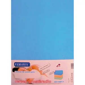 veratex Jersey prostěradlo 80x200/25 cm (č.22-stř.modrá)